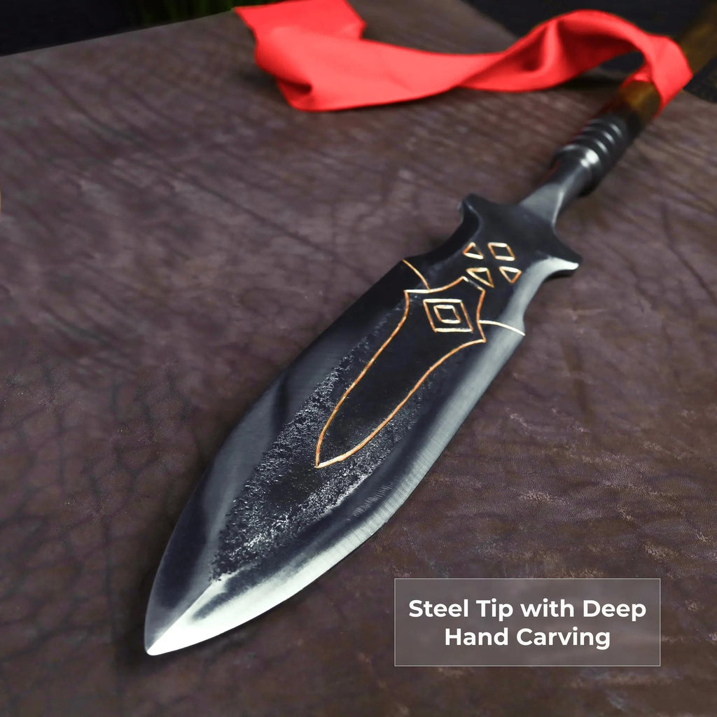 Draupnir Spear Carbon Steel Replica for Cosplay & Display