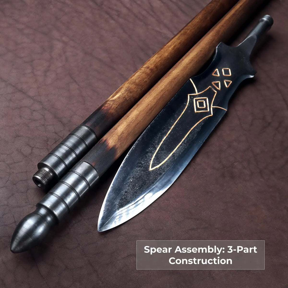 Draupnir Spear Carbon Steel Replica for Cosplay & Display