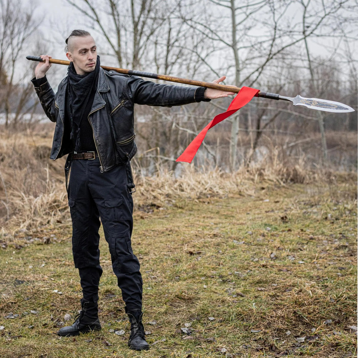 Draupnir Spear Carbon Steel Replica for Cosplay & Display
