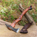 Indian Tomahawk Tribal Axe Custom Engraved: Functional Hatchet with Sheath