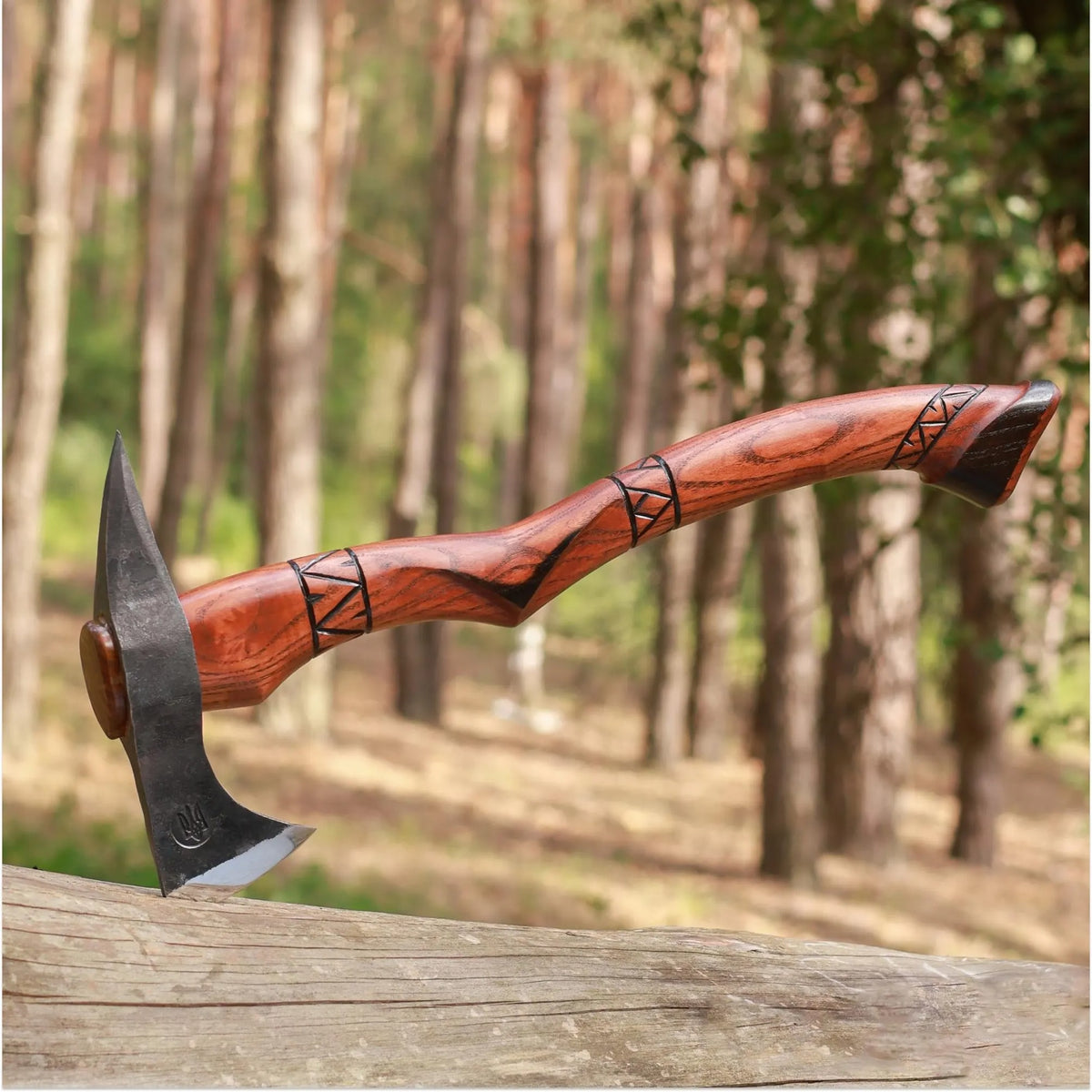 Indian Tomahawk Tribal Axe Custom Engraved: Functional Hatchet with Sheath