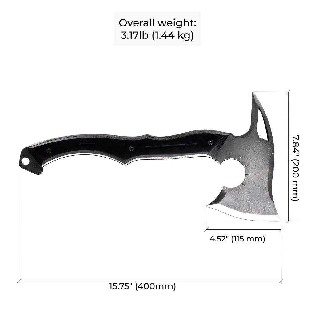 Requiem Metal Hatchet, Functional Full Tang Tomahawk Axe