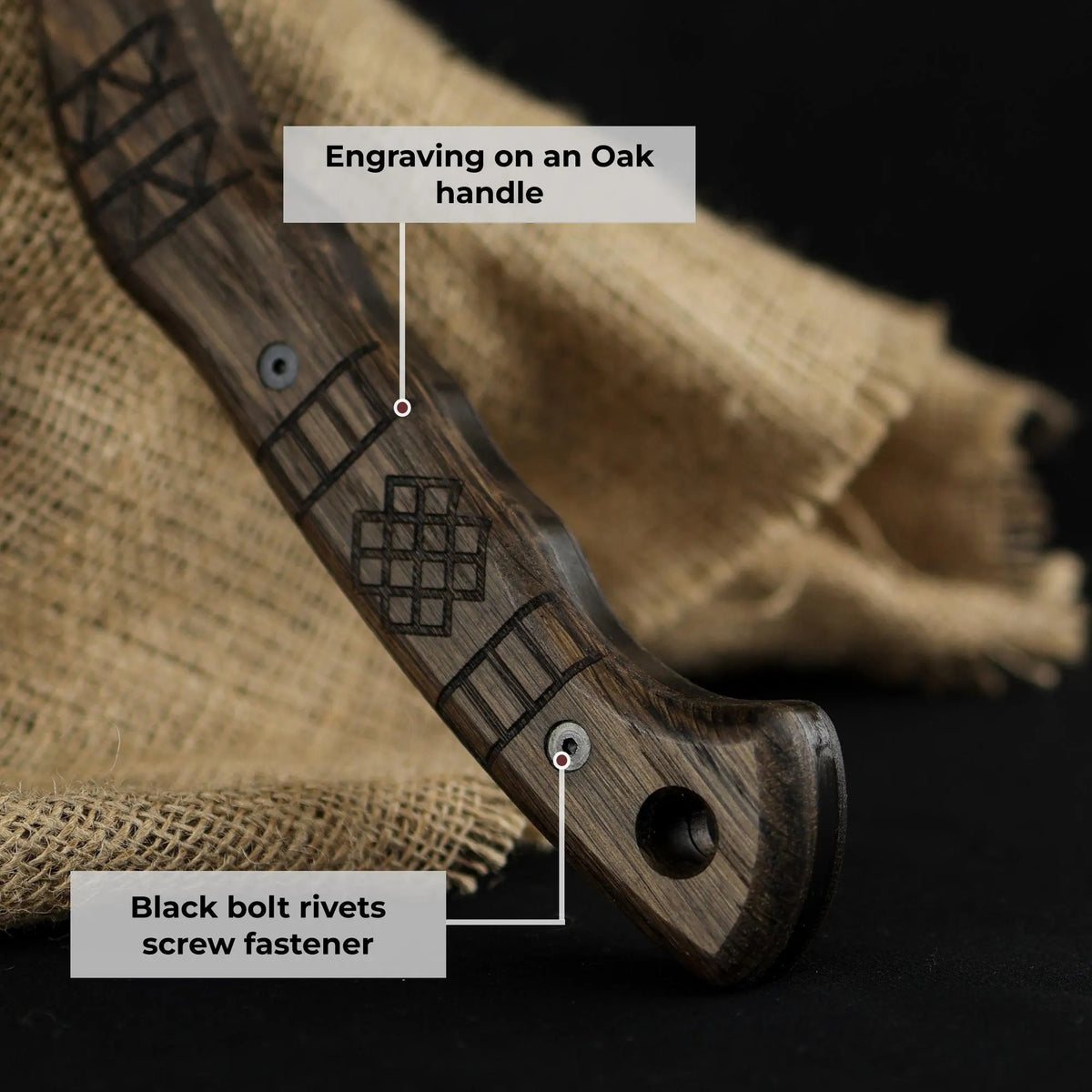 Forged Tomahawk Full Tang, Handmade Bushcraft Axe with Sheath, Functional Indian Engarved Tomahawk